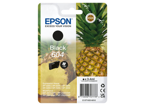 Epson 604 ink cartridge 1 pc(s) Original Standard Yield Black Epson 604 ink cartridge 1 pc(s) Original Standard Yield Black